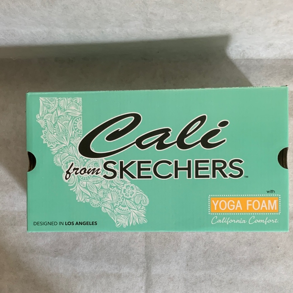 Skechers Cali Meditation Glass Daisy Sandals Navy Multi Womens Size 8 NIB Vegan - Picture 6 of 7